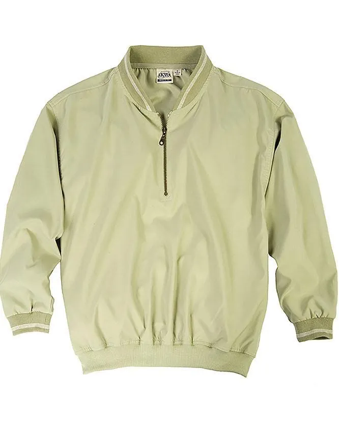 AKWA Men's Microfiber 1/4 Zip Windshirt