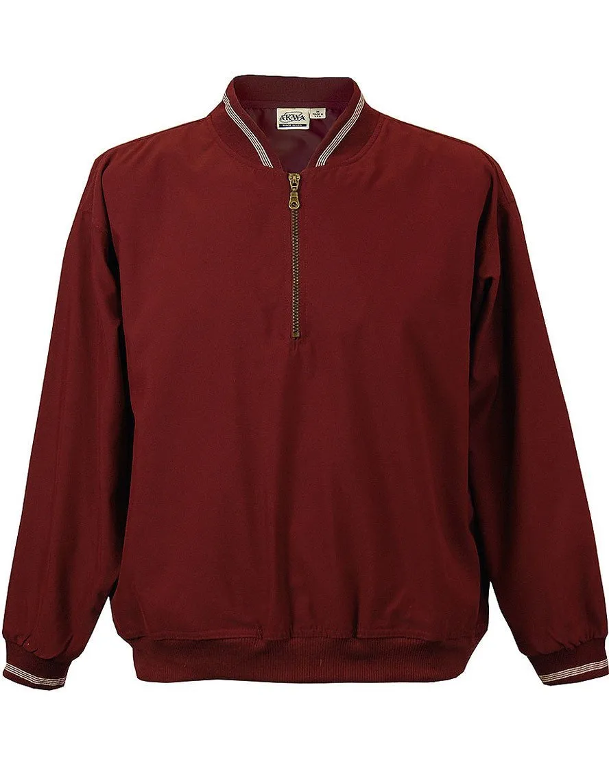 AKWA Men's Microfiber 1/4 Zip Windshirt
